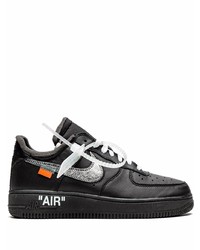 Baskets basses en cuir noires Nike