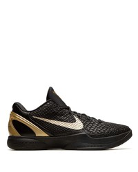 Baskets basses en cuir noires Nike