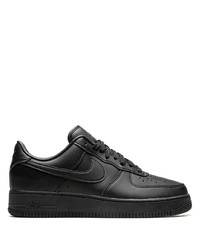 Baskets basses en cuir noires Nike