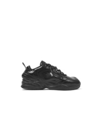 Baskets basses en cuir noires Nike