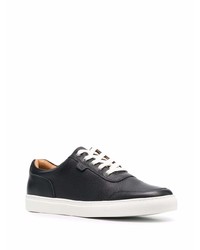 Baskets basses en cuir noires Harrys Of London