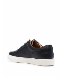 Baskets basses en cuir noires Harrys Of London