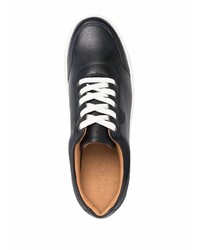 Baskets basses en cuir noires Harrys Of London