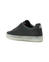 Baskets basses en cuir noires Philipp Plein