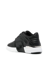 Baskets basses en cuir noires Philipp Plein