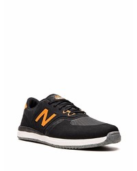 Baskets basses en cuir noires New Balance