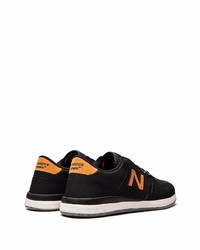 Baskets basses en cuir noires New Balance