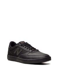 Baskets basses en cuir noires New Balance