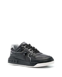 Baskets basses en cuir noires Valentino Garavani