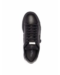 Baskets basses en cuir noires Philipp Plein