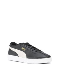 Baskets basses en cuir noires Puma