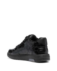 Baskets basses en cuir noires Off-White