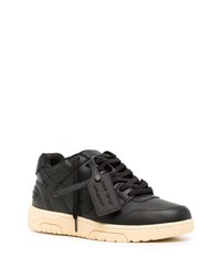 Baskets basses en cuir noires Off-White