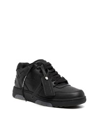 Baskets basses en cuir noires Off-White