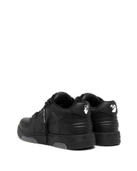 Baskets basses en cuir noires Off-White