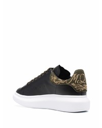 Baskets basses en cuir noires Alexander McQueen