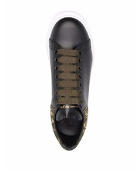 Baskets basses en cuir noires Alexander McQueen