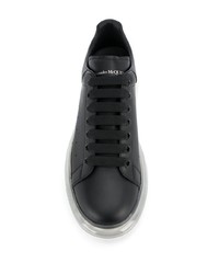 Baskets basses en cuir noires Alexander McQueen