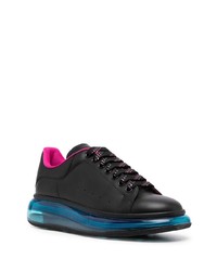 Baskets basses en cuir noires Alexander McQueen