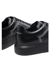 Baskets basses en cuir noires Alexander McQueen