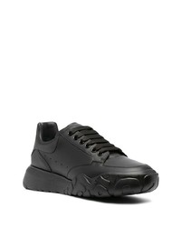 Baskets basses en cuir noires Alexander McQueen