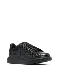 Baskets basses en cuir noires Alexander McQueen