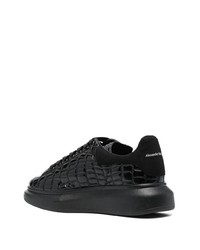 Baskets basses en cuir noires Alexander McQueen