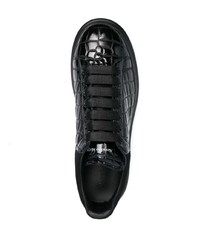 Baskets basses en cuir noires Alexander McQueen