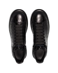 Baskets basses en cuir noires Alexander McQueen