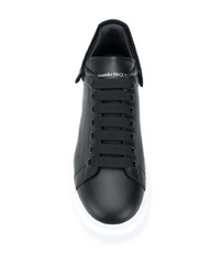 Baskets basses en cuir noires Alexander McQueen