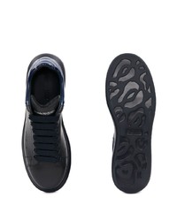 Baskets basses en cuir noires Alexander McQueen