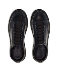 Baskets basses en cuir noires Alexander McQueen