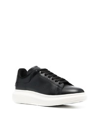 Baskets basses en cuir noires Alexander McQueen