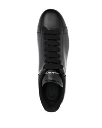 Baskets basses en cuir noires Alexander McQueen