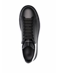 Baskets basses en cuir noires Alexander McQueen