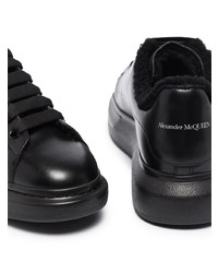 Baskets basses en cuir noires Alexander McQueen