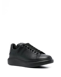 Baskets basses en cuir noires Alexander McQueen