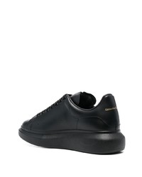 Baskets basses en cuir noires Alexander McQueen