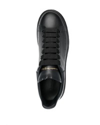 Baskets basses en cuir noires Alexander McQueen