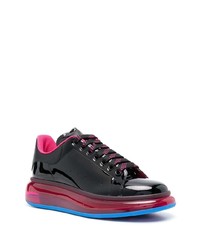 Baskets basses en cuir noires Alexander McQueen