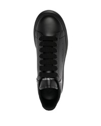 Baskets basses en cuir noires Alexander McQueen