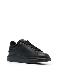 Baskets basses en cuir noires Alexander McQueen