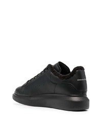 Baskets basses en cuir noires Alexander McQueen