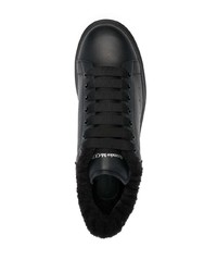 Baskets basses en cuir noires Alexander McQueen