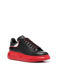 Baskets basses en cuir noires Alexander McQueen