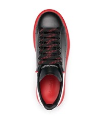 Baskets basses en cuir noires Alexander McQueen