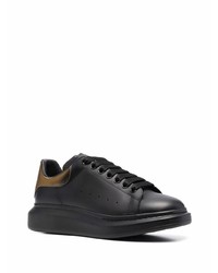 Baskets basses en cuir noires Alexander McQueen