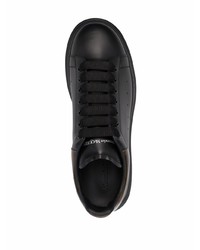 Baskets basses en cuir noires Alexander McQueen