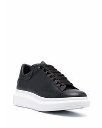 Baskets basses en cuir noires Alexander McQueen