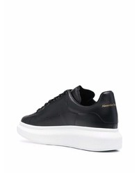 Baskets basses en cuir noires Alexander McQueen